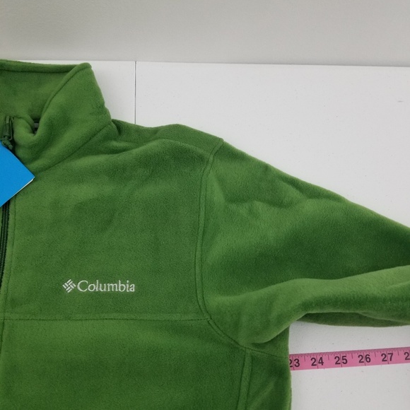 Columbia fleece zip up M green B71 - Picture 2 of 8